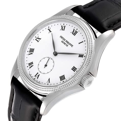 amazon.com patek philippe calatrava men's 18k white gold watch amazon.com|Patek Philippe Calatrava 18K White Gold Men's Watch 5115g.